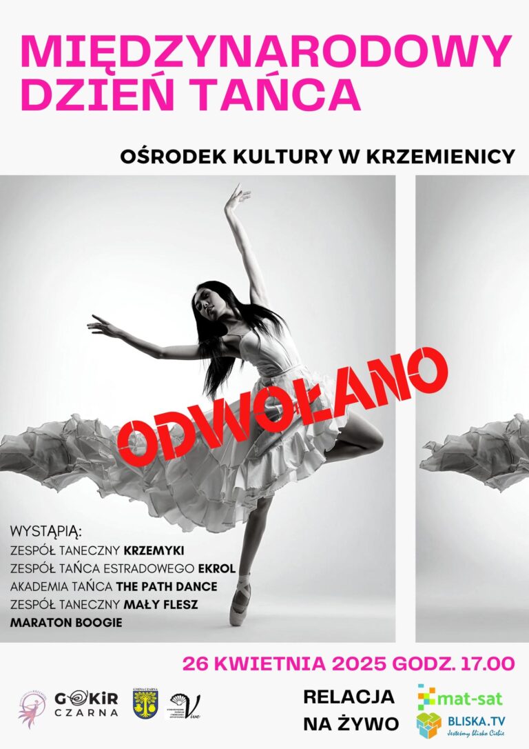 Międzynarodowy Dzień Tańca w Krzemienicy odwołany