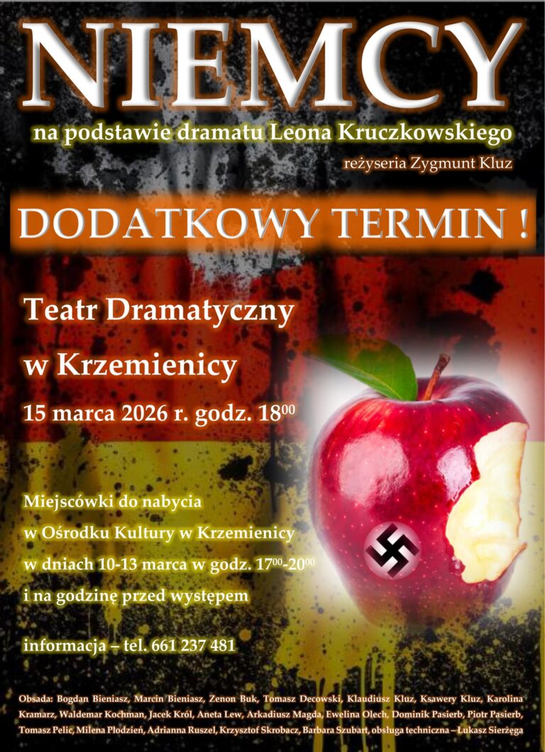 Dodatkowy termin spektaklu pt. „Niemcy”