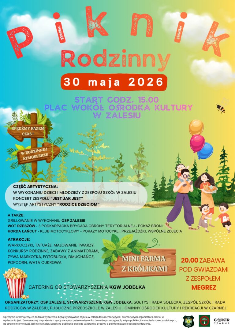 Piknik rodzinny w Zalesiu
